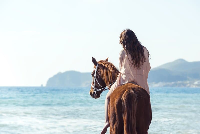 Black Sandy Beach Horse Riding
